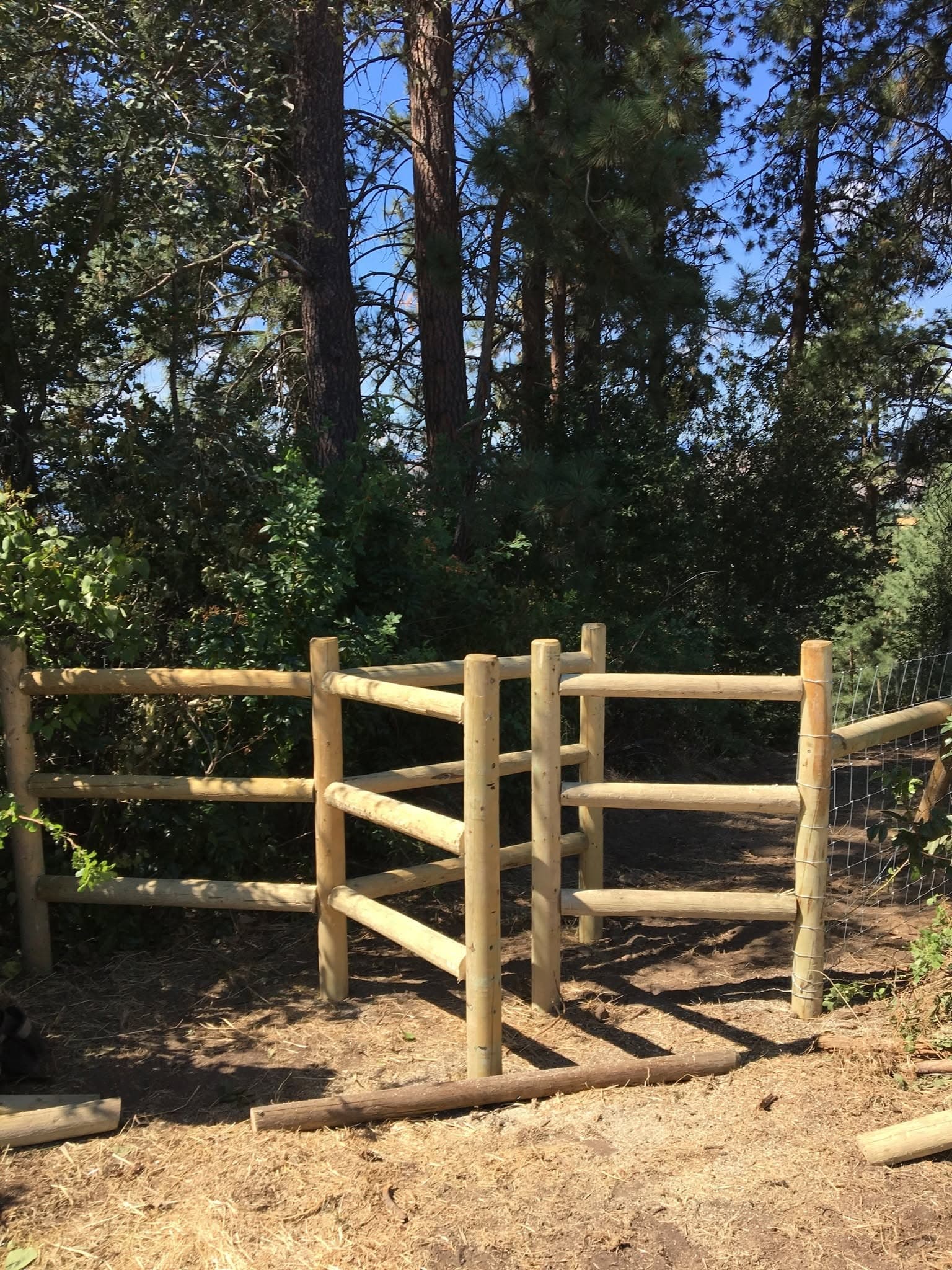 Fence installation by Don in the BC interior